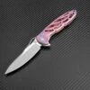 Artisan Cutlery Artisan Dragonfly ATZ1801GREM, 3.94" M390 Plain Blade, Rose TC4 Titanium Handle