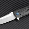 Artisan Cutlery Artisan ATZ1807GBSS Virginia, 3.94" S35VN Plain Blade, Black Carbon Fiber Handle