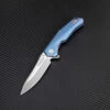Artisan Cutlery Artisan Zumwalt ATZ1808GBUS, 3.78" S35VN Plain Blade, Blue Titanium Handle