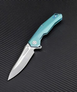 Artisan Cutlery Artisan Zumwalt ATZ1808GGNS, 3.78" S35VN Plain Blade, Green Titanium Handle