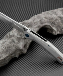 Artisan Cutlery Artisan Zumwalt ATZ1808GGYM, 3.78" M390 Plain Blade, Gray Titanium Handle -Buck Knives Sales atz1808ggy 1 51838.1566585968