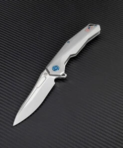 Artisan Cutlery Artisan Zumwalt ATZ1808GGYS, 3.78" S35VN Plain Blade, Gray Titanium Handle