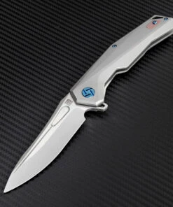 Artisan Cutlery Artisan Zumwalt ATZ1808GGYS, 3.78" S35VN Plain Blade, Gray Titanium Handle -Buck Knives Sales atz1808ggym 91815.1566585983