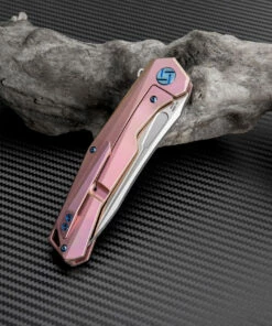 Artisan Cutlery Artisan Zumwalt ATZ1808GREM, 3.78" M390 Plain Blade, Rose Titanium Handle -Buck Knives Sales atz1808gre 2 96545.1566585963