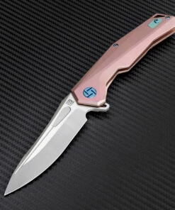 Artisan Cutlery Artisan Zumwalt ATZ1808GREM, 3.78" M390 Plain Blade, Rose Titanium Handle -Buck Knives Sales atz1808grem 31755.1566585964