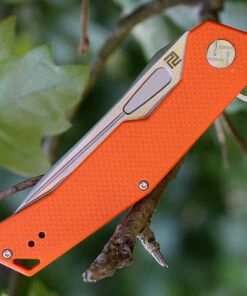 Artisan Cutlery Artisan Zumwalt ATZ1808POEF, 3.94" D2 Plain Blade, Flat Orange G-10 Handle -Buck Knives Sales atz1808poef.3 39347.1566586035