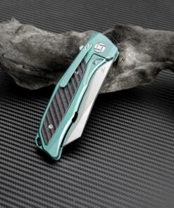 Artisan Cutlery Artisan Falcon ATZ1809GGNS, 3.62" S35VN Plain Blade, Green Carbon Fiber/Titanium Handle -Buck Knives Sales atz1809ggn 2 95631.1566586108