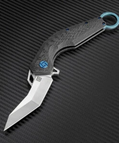 Artisan Cutlery Artisan Cobra ATZ1811GGNM, 3.15" M390 Plain Blade, Green Carbon Fiber Handle -Buck Knives Sales atz1811ggnm 55906.1566586081