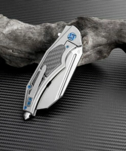 Artisan Cutlery Artisan Apache ATZ1813GGYM, 3.82" M390 Plain Blade, Gray Titanium/Carbon Fiber Handle -Buck Knives Sales atz1813ggys 2 1 41899.1566586054