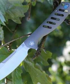 Artisan Cutlery Artisan Tomahawk ATZ1815GGYS, 3.75" S35VN Plain Blade, Gray Titanium Handle