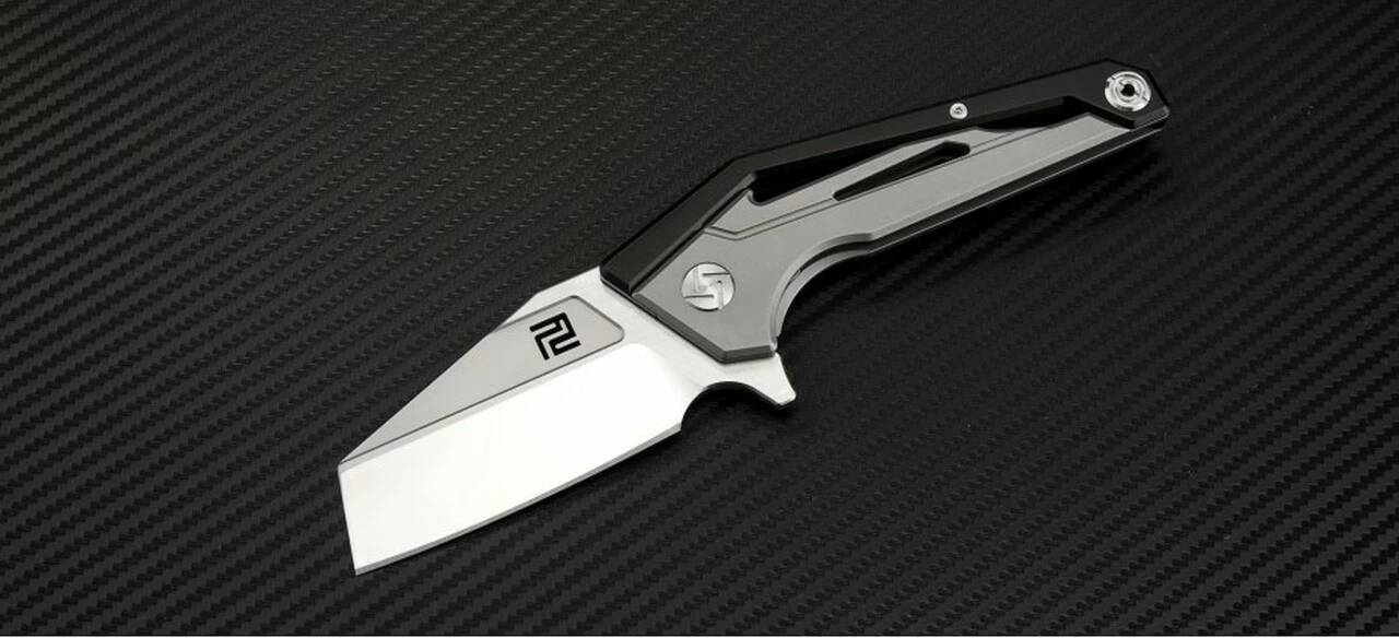 Artisan Cutlery Artisan Ravine ATZ1819GBKM, 2.83" M390 Steel Tanto Blade, Black Titanium Handle 1 Artisan Cutlery Artisan Ravine ATZ1819GBKM, 2.83" M390 Steel Tanto Blade, Black Titanium Handle