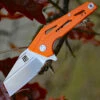 Artisan Cutlery Artisan Ravine ATZ1819POE, 2.83" D2 Steel Tanto Blade, Orange G10 Handle