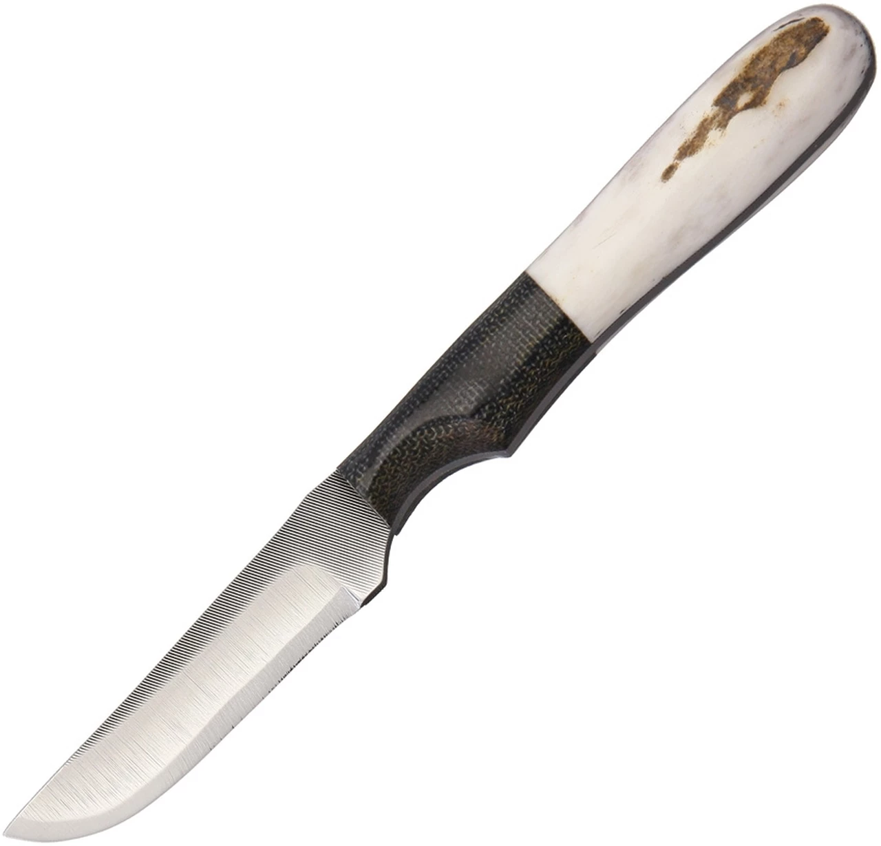 Anza Knives F1-E Fixed Blade Knife, 2 1/4 in High Carbon Steel, Elk/Micarta Handle 1 Anza Knives F1-E Fixed Blade Knife, 2 1/4 in High Carbon Steel, Elk/Micarta Handle