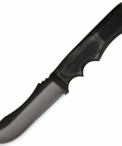 Anza Knives T Tracker Fixed Blade Model AZT, 4 5/8 in 1095 Carbon Steel Plain Blade, Black Micarta Handle