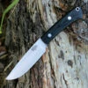 Bark River Knives Bark River Highland Special 01-114M-BC, 3.875" A2 Steel, Black Canvas Micarta Handle