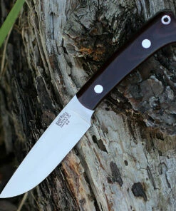 Bark River Knives Bark River Highland Special 01-114M-BU, 3.875" A2 Steel, Burgundy Canvas Micarta Handle