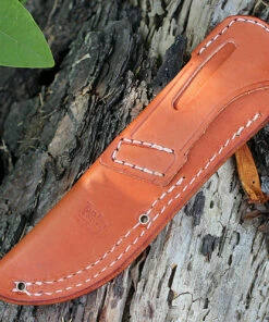 Bark River Knives Bark River 02116MBC Classic Drop Point Hunter, 3.7" A-2 Steel, Black Canvas Micarta -Buck Knives Sales ba02116 sheath 1 82235.1566586014