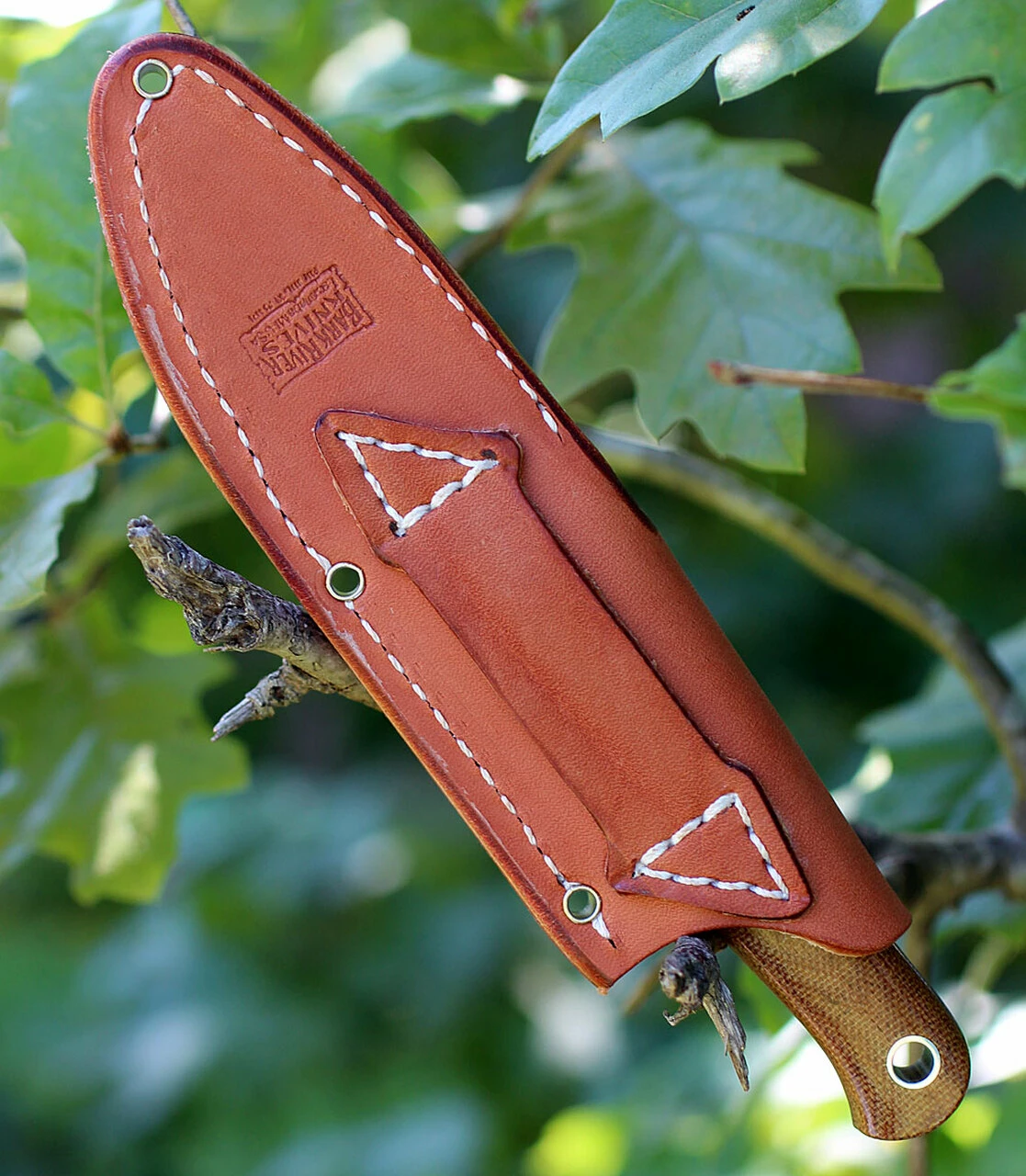 Bark River Knives Bark River 023MNC Ultra-Lite Bushcrafter, 3.25" CPM 3V Plain Blade, Natural Canvas Micarta Handle 4 Bark River Knives Bark River 023MNC Ultra-Lite Bushcrafter, 3.25" CPM 3V Plain Blade, Natural Canvas Micarta Handle - Image 4