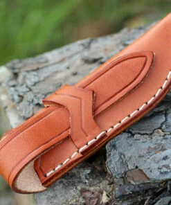 Bark River Knives Bark River Bravo Micro, 2.25 in. CPM-154 Plain Blade, Brown Canvas Micarta -Buck Knives Sales ba07053 sheath 1 04386.1586956979