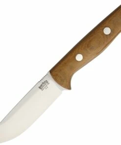 Bark River Knives Bark River 07112MNC Bravo I Rampless , 4.25" A-2 Blade, Natural Canvas Micarta Handle