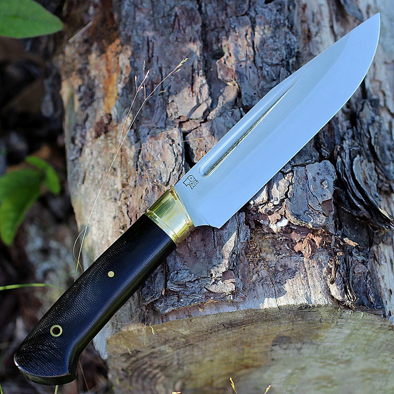 Bark River Knives Bark River 10114MBC Vidarr, 6.4" A-2 Plain Blade, Black Canvas Micarta Handle 2 Bark River Knives Bark River 10114MBC Vidarr, 6.4" A-2 Plain Blade, Black Canvas Micarta Handle - Image 2