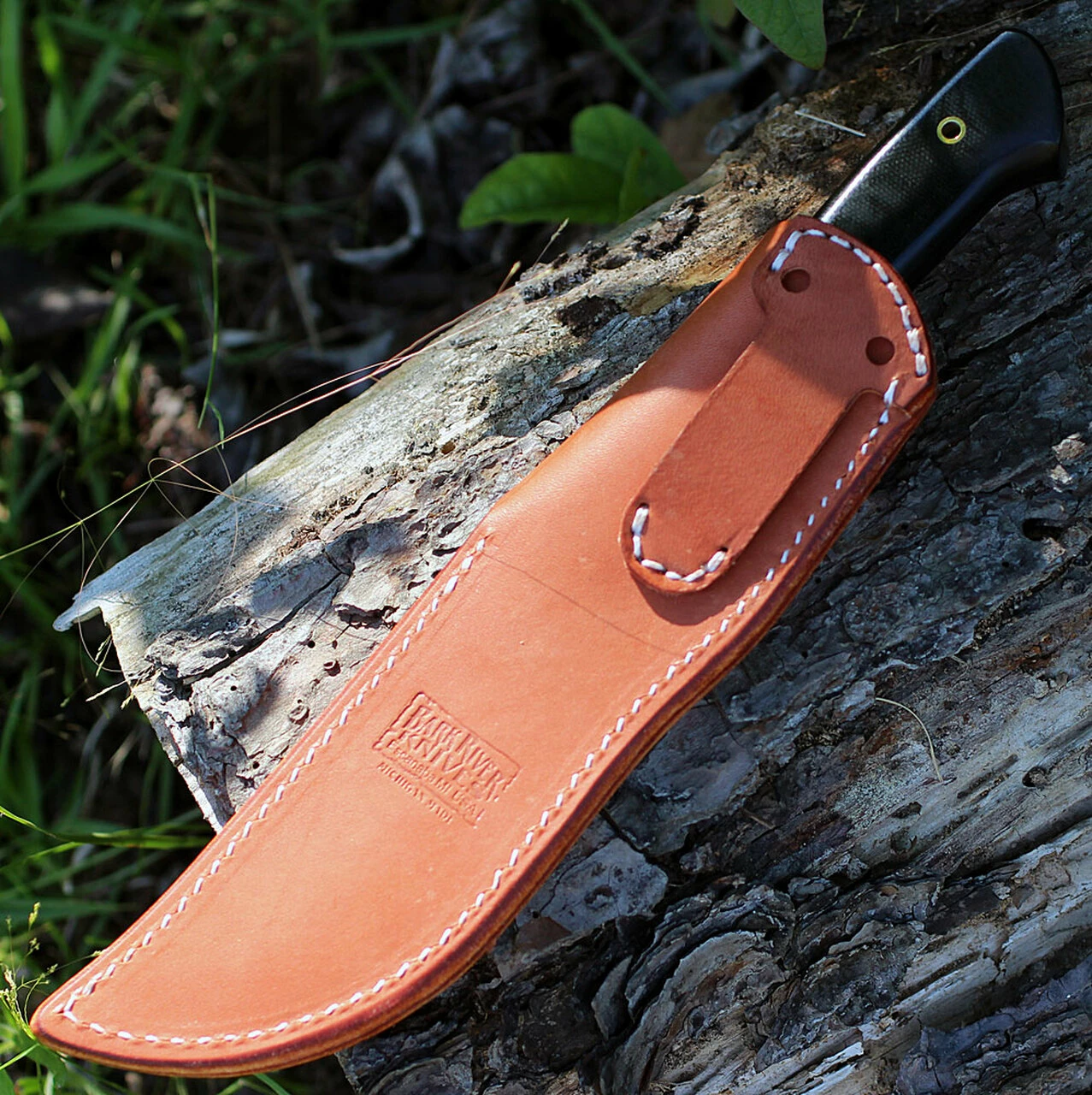 Bark River Knives Bark River 10114MBC Vidarr, 6.4" A-2 Plain Blade, Black Canvas Micarta Handle 3 Bark River Knives Bark River 10114MBC Vidarr, 6.4" A-2 Plain Blade, Black Canvas Micarta Handle - Image 3