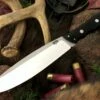 Bark River Knives Bark River 3325MBC Canadian Camp II, 8" A-2 Plain Blade, Black Canvas Micarta Handle