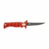 Bubba Blade Bubba Lucky Lew 15FK, 5" Titanium Nitride Coated Blade, Red TPR Handle