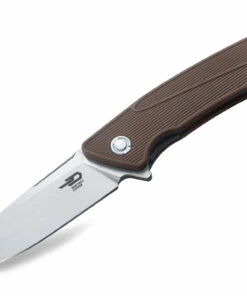 Bestech BTKG09C2 Spike, 3.50" Sandvick 12C27 Stonewash Plain Blade, Biege GRN Handle