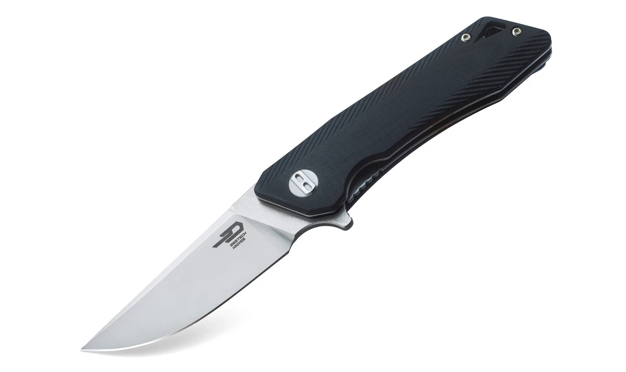 Bestech BTKG10A2 Thron, 3.0" Sandvick 12C27 Stonewash Plain Blade, Black G-10 Handle 1 Bestech BTKG10A2 Thron, 3.0" Sandvick 12C27 Stonewash Plain Blade, Black G-10 Handle