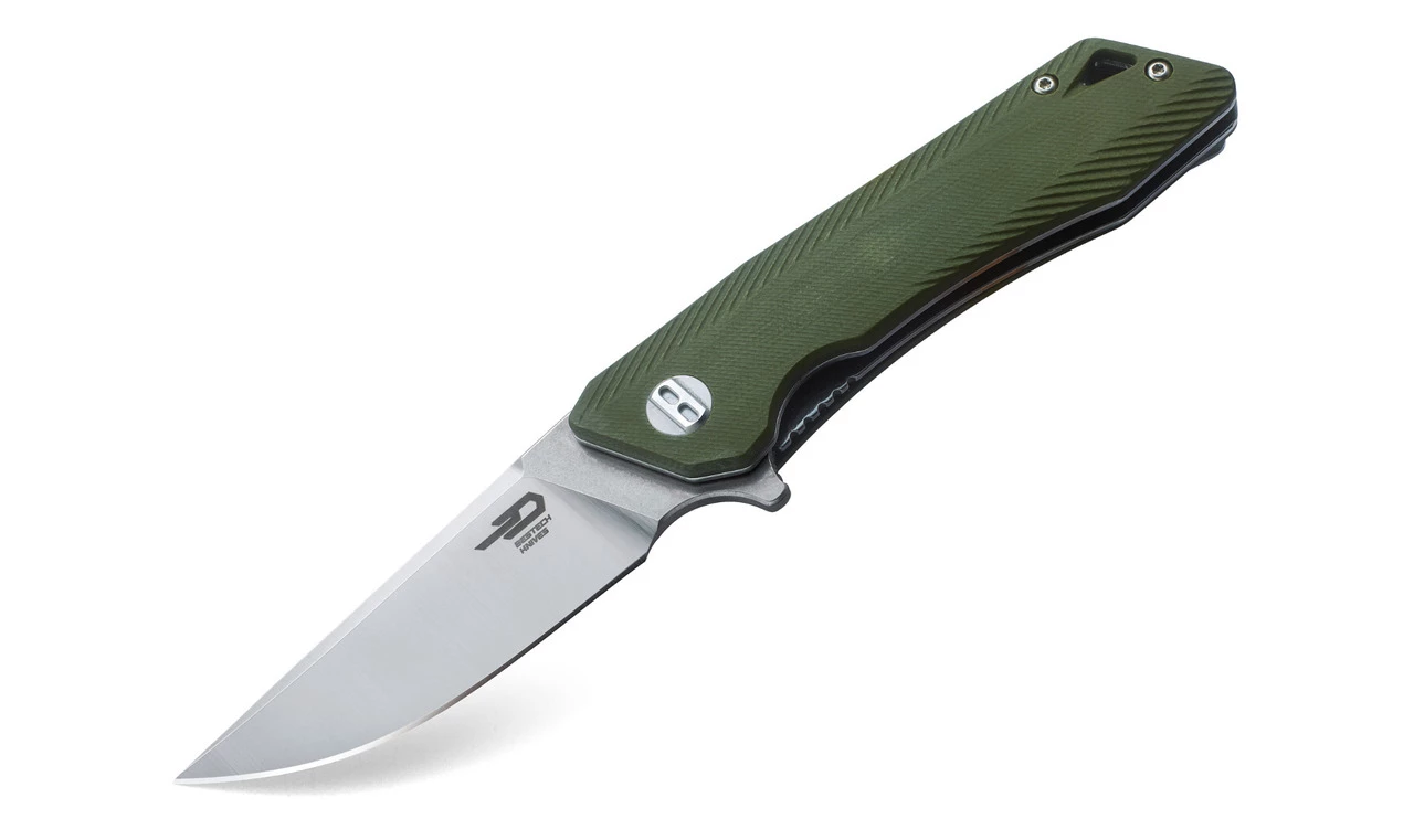 Bestech BTKG09B2 Spike, 3.50" Sandvick 12C27 Stonewash Plain Blade, Green GRN Handle 1 Bestech BTKG09B2 Spike, 3.50" Sandvick 12C27 Stonewash Plain Blade, Green GRN Handle