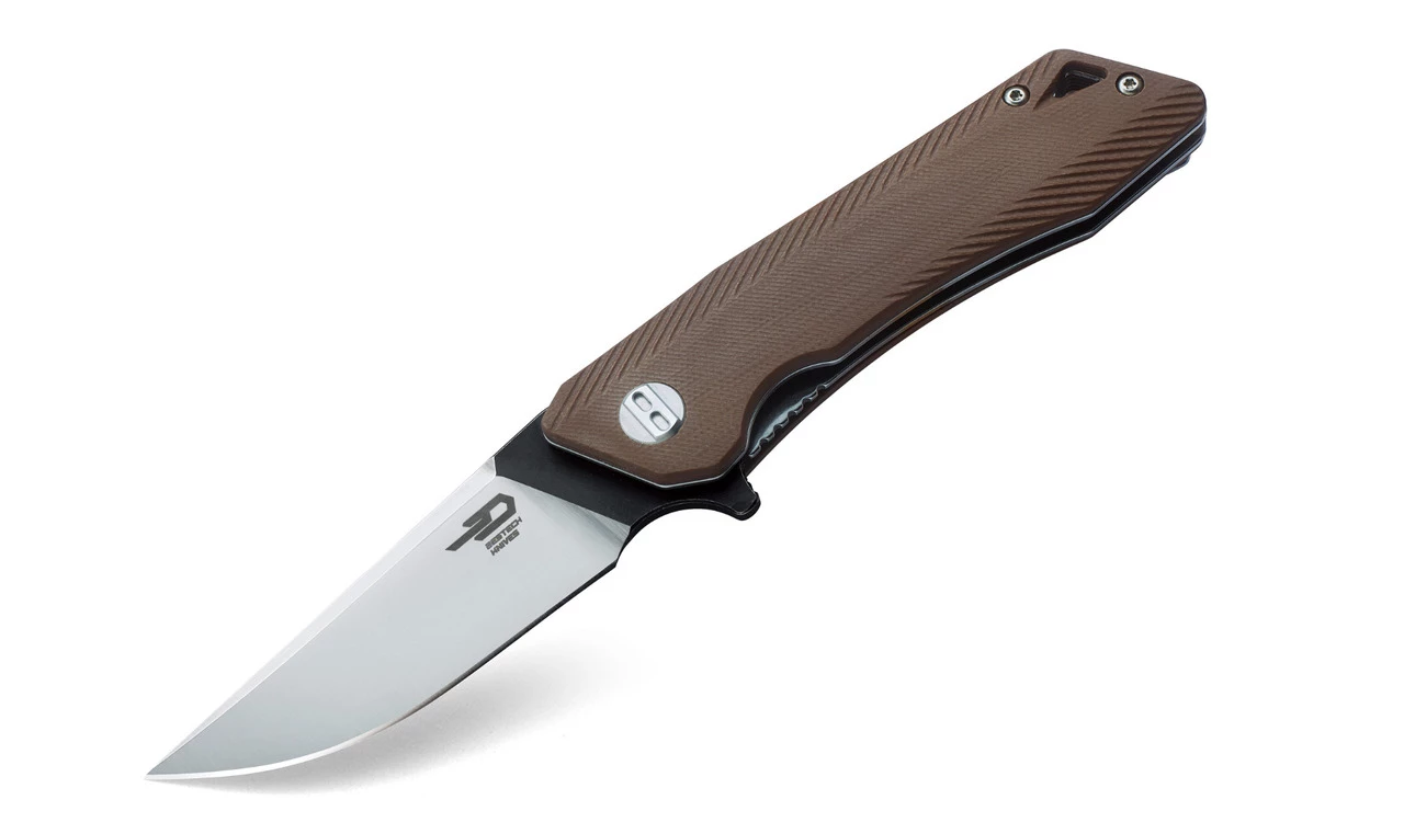 Bestech BTKG10C1 Thron, 3.0" Sandvick 12C27 Black/Satin Plain Blade, Beige G-10 Handle 1 Bestech BTKG10C1 Thron, 3.0" Sandvick 12C27 Black/Satin Plain Blade, Beige G-10 Handle