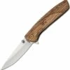 Browning Knives Browning Pursuit Linerlock, BR0007, 2.5" 7Cr17MoV Stainless Drop Point Blade, Wood Handle