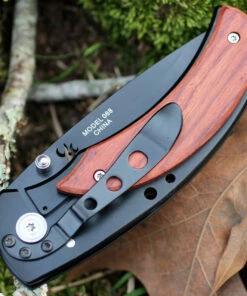 Browning Knives Browning Black/Cocobolo Framelock, 3.5" Black Stainless Plain Blade, Cocobolo Handle -Buck Knives Sales br068.2 68273.1566585973