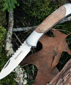 Browning Knives Browning Lockback, 4" Closed, Burl Wood Handles