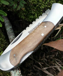 Browning Knives Browning Lockback, 4" Closed, Burl Wood Handles -Buck Knives Sales br589.2 82664.1566589036