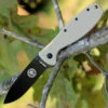 BRK Zancudo BRKR2DTB, 2.94", Black EDP Coated D2 Steel, Drop Point, Design by Esee Knives, Desert Tan Nylon handles