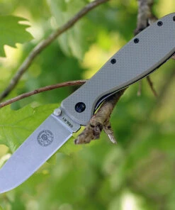BRK Zancudo Folder, Stonewash Blade, Foliage Green Handle, Design by Esee Knives