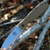 BRK Zancudo BRKR2CB, 2.94", Stonewash D2 Steel, Design by Esee Knives, Drop point, Coyote Brown Nylon handles