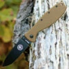 BRK Zancudo BRKR2CBB, 2.94", Black EDP Coated D2 Steel, Drop Point, Design by Esee Knives, Coyote Brown Nylon handles