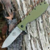 BRK Zancudo BRKR2OD, 2.94", Stonewash D2 Steel, Drop Point, OD Green Nylon handles, Design by Esee Knives,