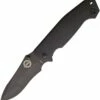 Burnside Knives Burnside Cabrillo, 4" Black AUS-8 Plain Blade, Black G-10 Handle