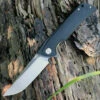 Bestech Paladin BG13A-2, 3.54" D2 Steel Black/Satin Plain Blade, Black G-10 Handle