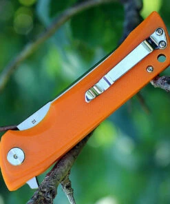 Bestech Paladin BG13C-1, 3.54" D2 Steel Stonewash Plain Blade, Orange G-10 Handle -Buck Knives Sales btbg13c1.2 1 27095.1566585993