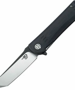 Bestech G06A2 Kendo, 3.75" D2 Plain Blade, Black G-10 Handle
