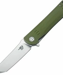 Bestech G06B1 Kendo, 3.75" D2 Plain Blade, Green G-10 Handle