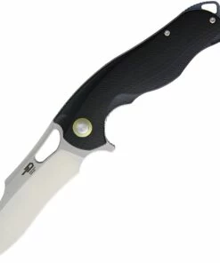 Bestech G08A Rhino, 3.5" 154CM Plain Blade, Black G-10 Handle