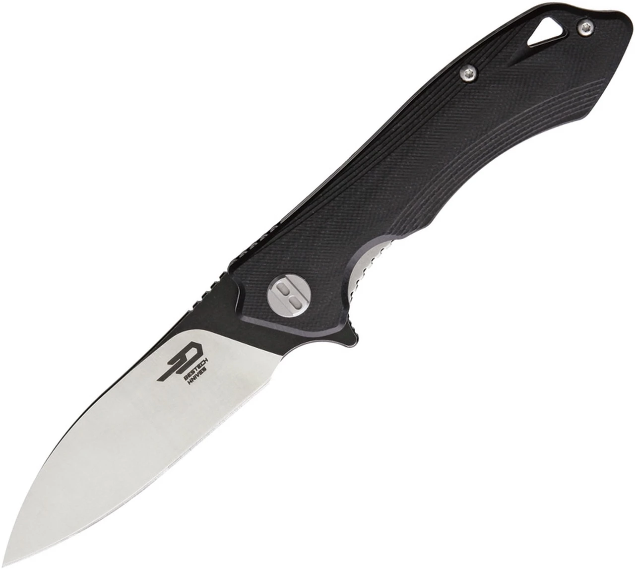 Bestech BTKG11A1 Beluga, 3.0" Sandvick 12C27 Black/Satin Plain Blade, Black G-10 Handle 1 Bestech BTKG11A1 Beluga, 3.0" Sandvick 12C27 Black/Satin Plain Blade, Black G-10 Handle