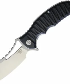 Bestech G12A Hornet, 3.5" D2 Plain Blade, Black G-10 Handle