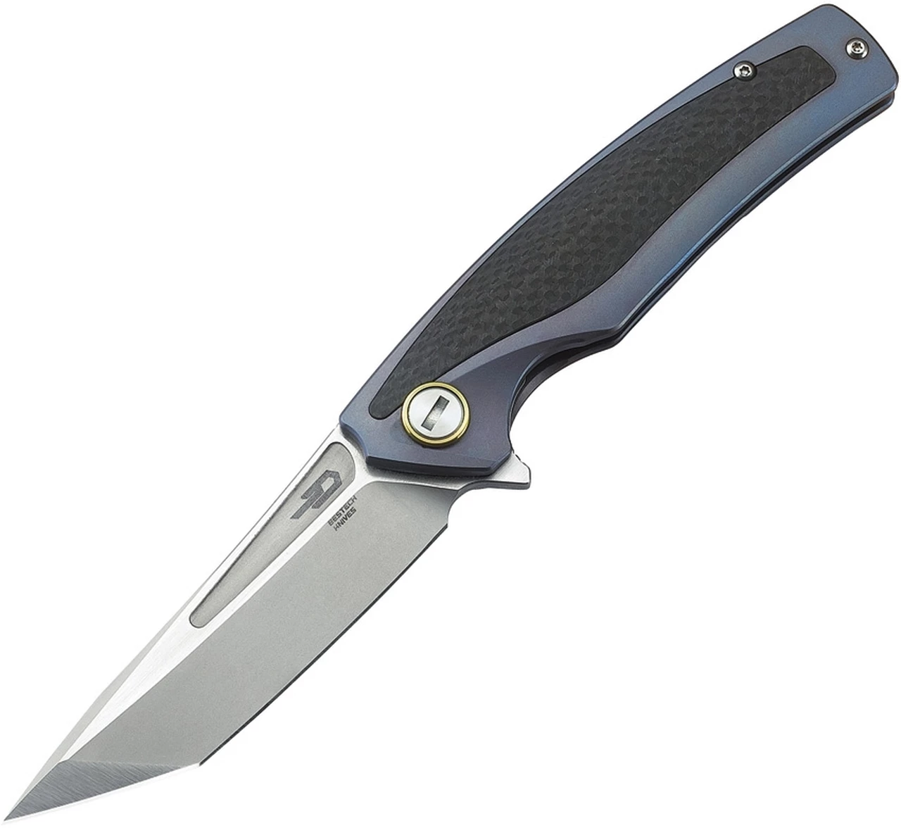 Bestech T1706A Predator, 3.6" CPM-S35VN Plain Blade, Purple Titanium Handle w/Carbon Fiber Inlay 1 Bestech T1706A Predator, 3.6" CPM-S35VN Plain Blade, Purple Titanium Handle w/Carbon Fiber Inlay
